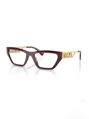 Versace VE3327U 5381 Eyeglasses Bordeaux Frame Demo Lens 53mmNWT